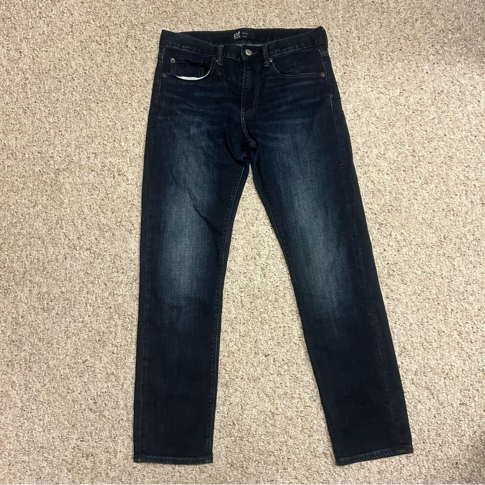 GAP Denim Jeans Slim Fit Mens Size 30x30 Dark Blue Pants